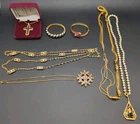 7pc Lot JBK Camrose & Kross Vintage Jackie Kennedy Gold Tone Costume Jewelry