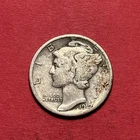 (1) Beautiful Antique 1919-D Mercury Silver Dime F-FINE NICE FILLER
