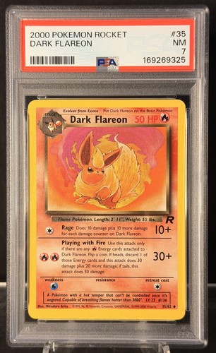 Dark Flareon (Unlimited) graded PSA 7 for sale on eBay