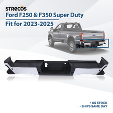 For 2023-2025 Ford F-250 & F-350 Super Duty Rear Bumper Assembly Chrome W/ Holes