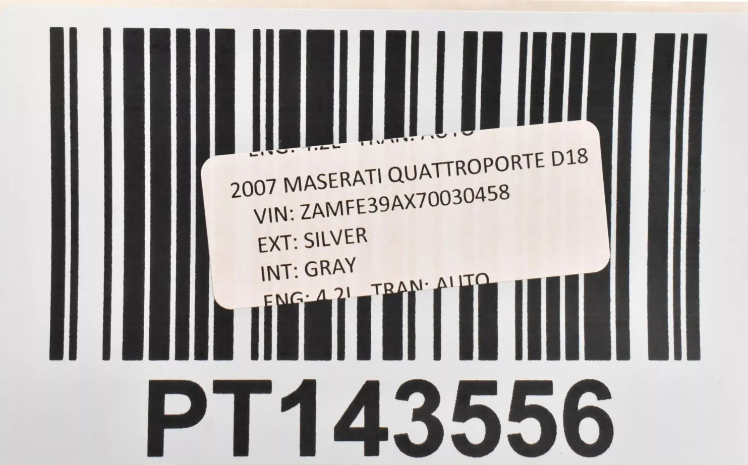 03-13 Maserati Quattroporte M139 Front Right Interior Door Trim Cover Panel Oem