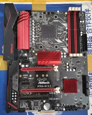 FOR Asrock 970A-G/3.1 Motherboard Supports 9590 fx/AM3+/ Dual Card Crossfire M.2