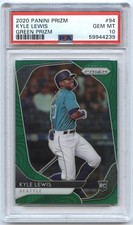 2020 Panini Prizm Green Prizm Kyle Lewis #94 PSA 10 GEM MT Rookie RC