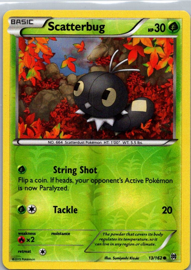 Pokemon TCG Scatterbug 13/162 BREAKthrough Reverse MP