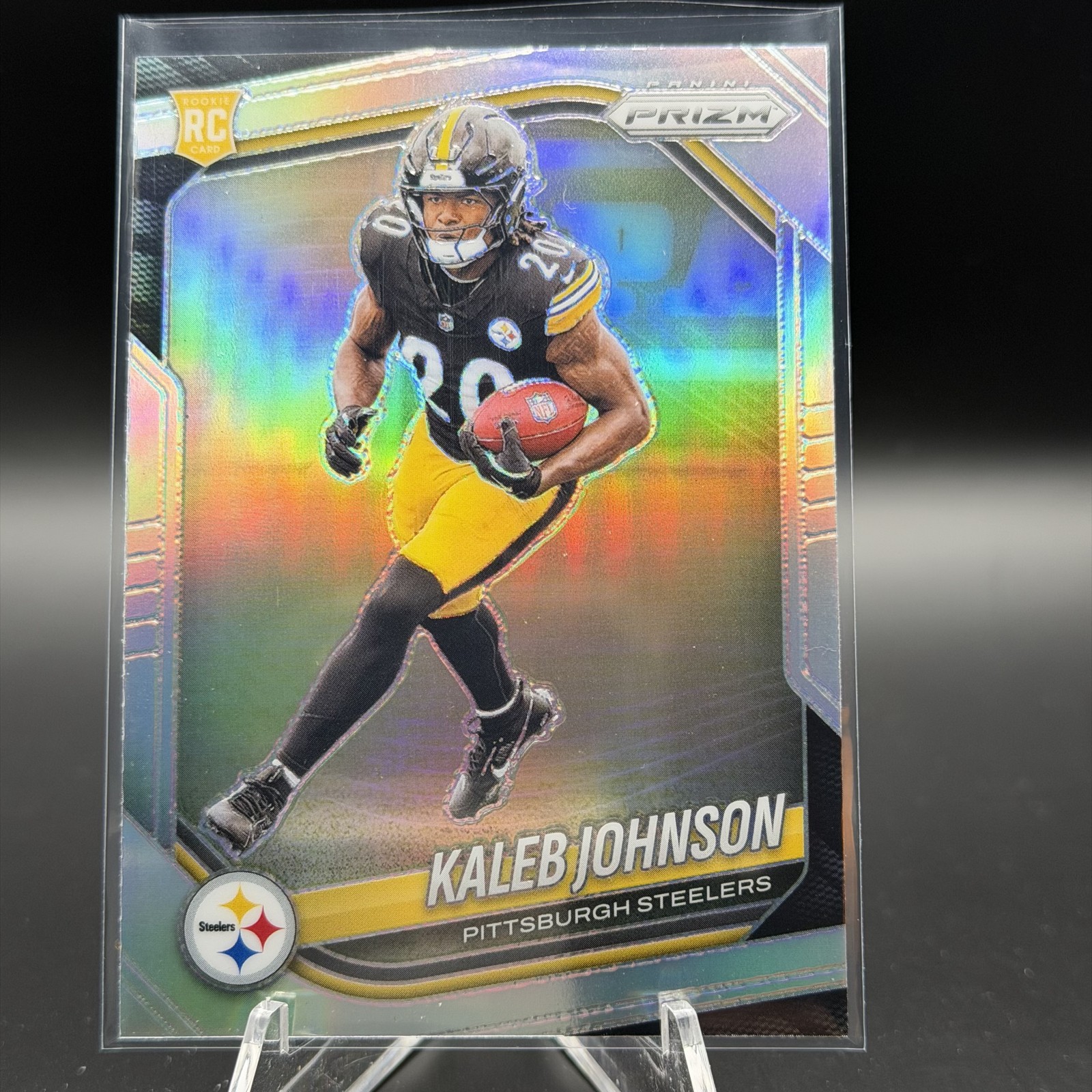 2025 Panini Prizm - Rookies Kaleb Johnson #375 Silver Prizm (RC)