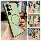 For Samsung Galaxy S26 Ultra S25 S24 S23 S22 Skin Friendly Magnetic Slim Case