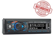 Single Din Bluetooth / USB / AUX / LCD Display Mechless Blue Backlit Stereo