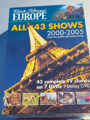 Rick Steve's Europe All 43 Shows 2000 - 2005 DVD 8-Disc Set - NEW SEALED