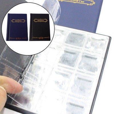 Coin Collection Book with 120 Grids for Tokens Medallions and Badges Storage