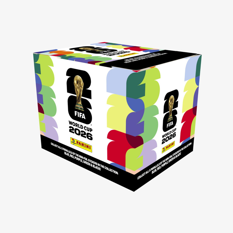 2026 Panini FIFA World Cup Sticker Collection Box, 50 Sticker Pack, Sealed, NEW