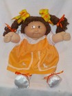 16" Brown Yarn Braided Hair Cabbage Patch Kid Girl Doll — photo 4