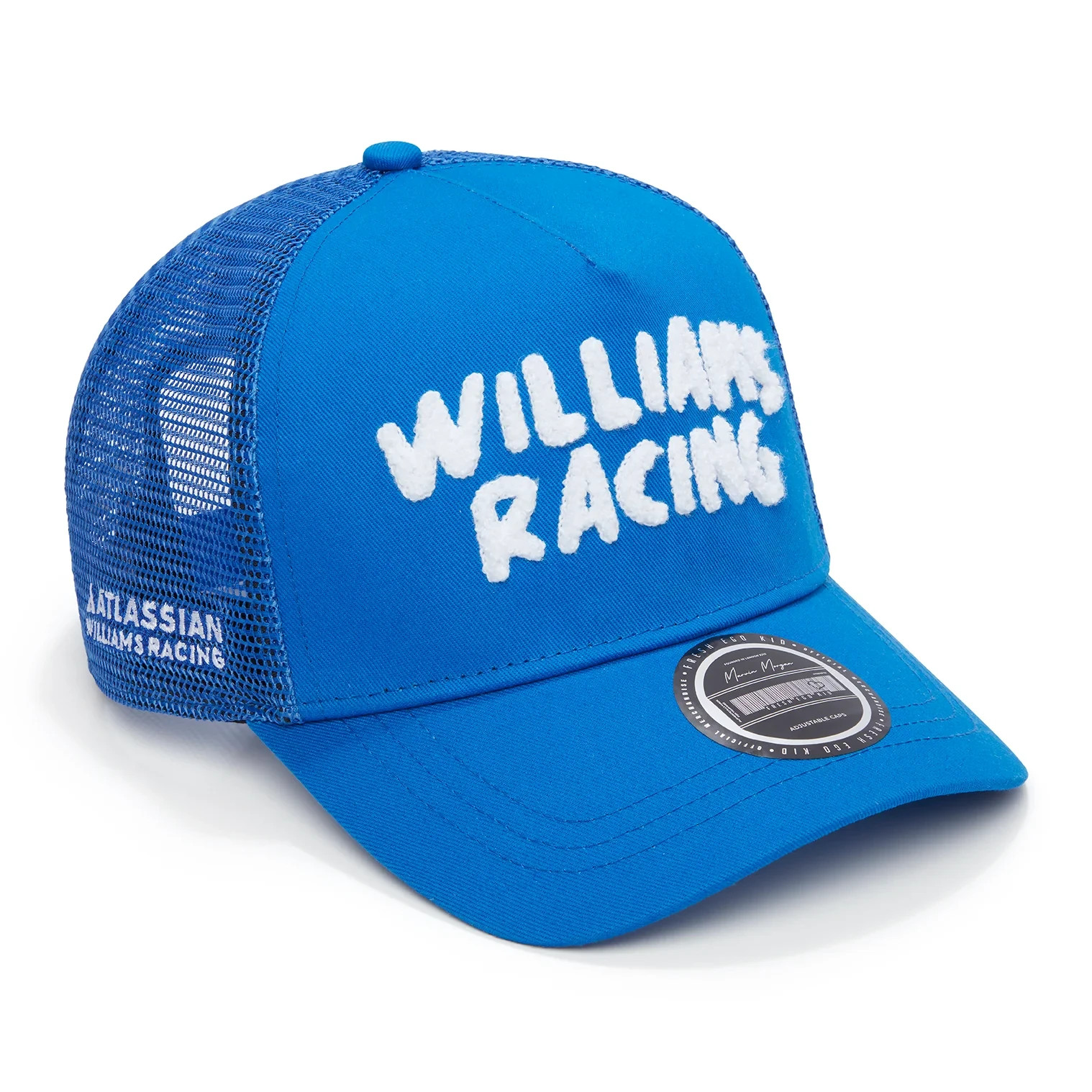 Williams Racing X Fresh Ego Boucle Trucker Baseball Cap Unisex - Blue/White