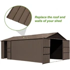 Corrugated Galvanized Metal Roof Panels Weatherproof Siding with Screws for
