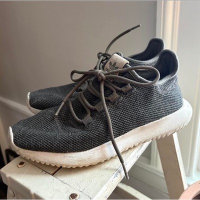 Adidas Tubular Shadow Sneakers Women's Sz 7 Gray Knit Upper
