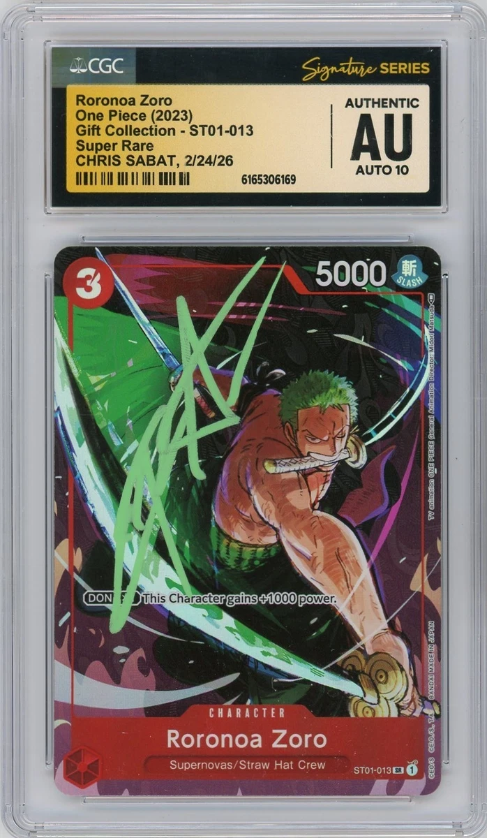 Roronoa Zoro ST01-013 One Piece Promotion Cards for sale | eBay