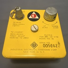 Jordan Electronics Civil Defense CD V-750 5b Dosimeter Charger Geiger Counter