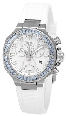 Tissot T-Race Chrono Quartz 38mm White Silicone Men's Watch
