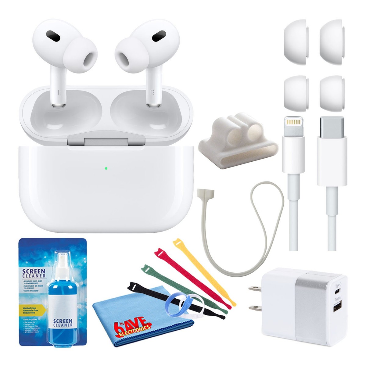 動作確認済AirPods Pro 1 with MagSafe Charging Apple AirPods Pro with MagSafe Charging (2022) with Cable