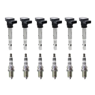 Eldor 6 Ignition Coils NGK Iridium IX Spark Plugs Kit for Audi Q7 3.0L V6