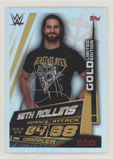 2019 Topps WWE Smackdown Gold Limited Edition Seth Rollins #LEEC 0w6