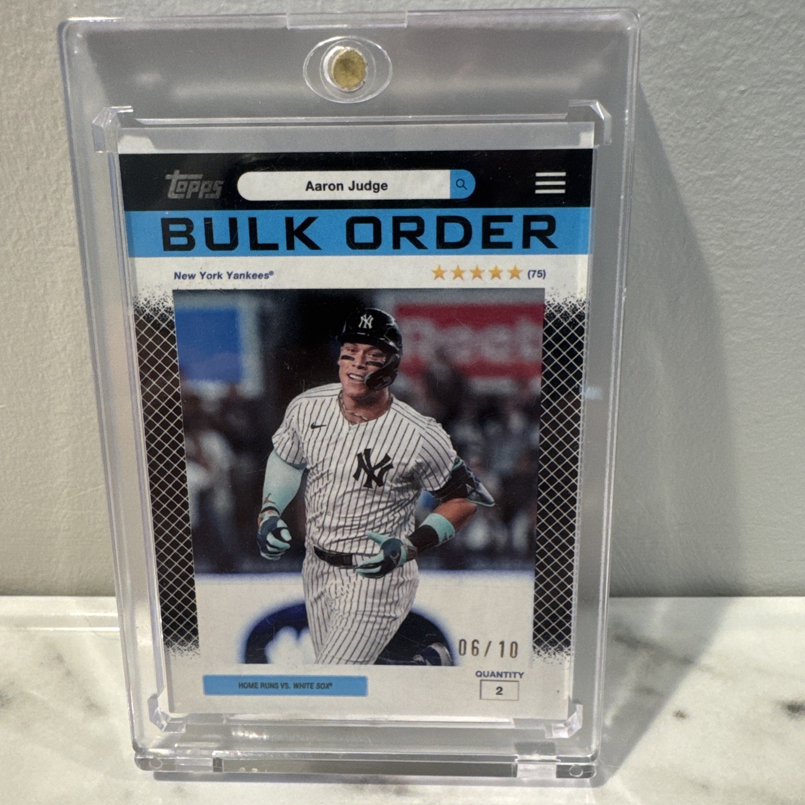 2026 Topps - Aaron Judge BULK ORDER BO-3 Blue 06/10