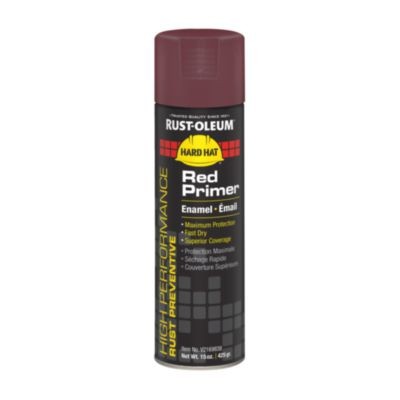 Rustoleum V2169838 Hard Hat Enamel Spray Primer Flat Red 15 Oz