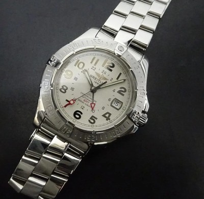 Breitling Aeromarine Colt GMT A32350 Automatic Men's Watch Used Pre-owned Auth