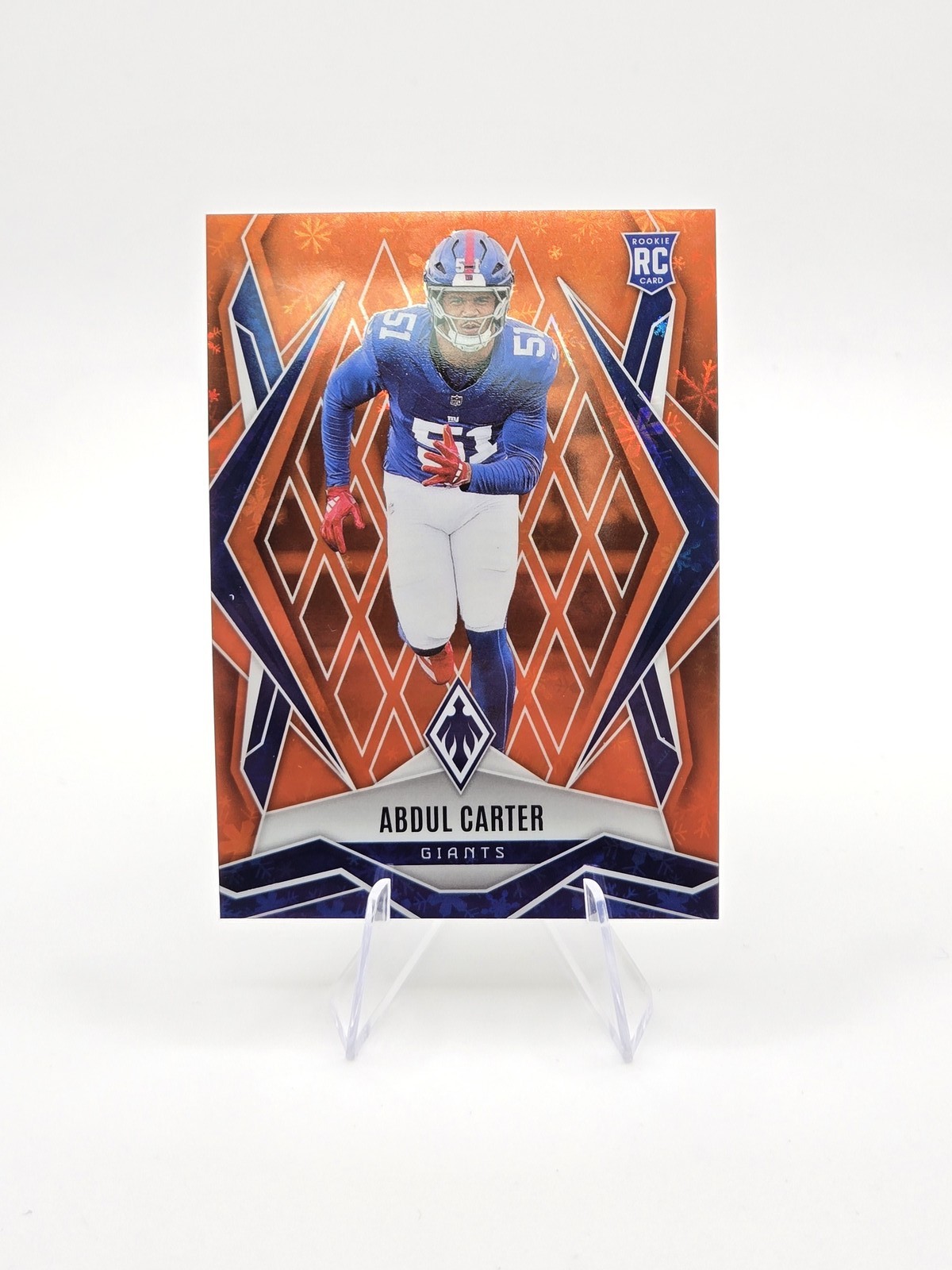 Abdul Carter 2025 Panini Phoenix RC Orange Winter SP #/99 #177