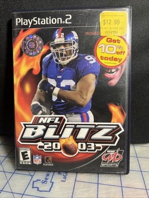 PS2 NFL Blitz 2003 (Playstation 2, PS2) Black Label No Manual Tested