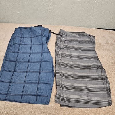 Set of 2 Shorts Pockets O'Neill Men's Size 36 m 6 Dark Grey Stripe Board 