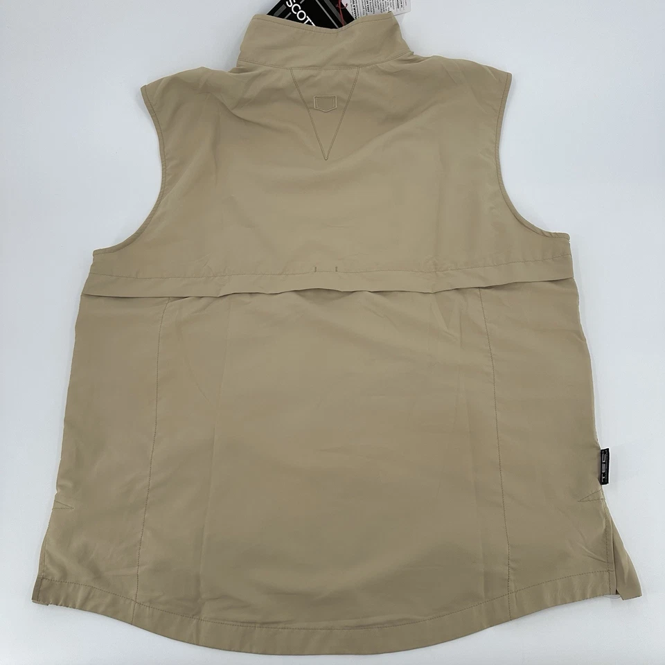 SCOTTeVEST Vest Mens XL Khaki Tan RFID Travel 26 Pockets TEC Teflon NWT Full Zip - Image 2 of 4
