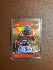 Michael Oher Rookie Auto Rookie Card – Upper Deck Icons #125 – 116/150 Limited. rookie card picture