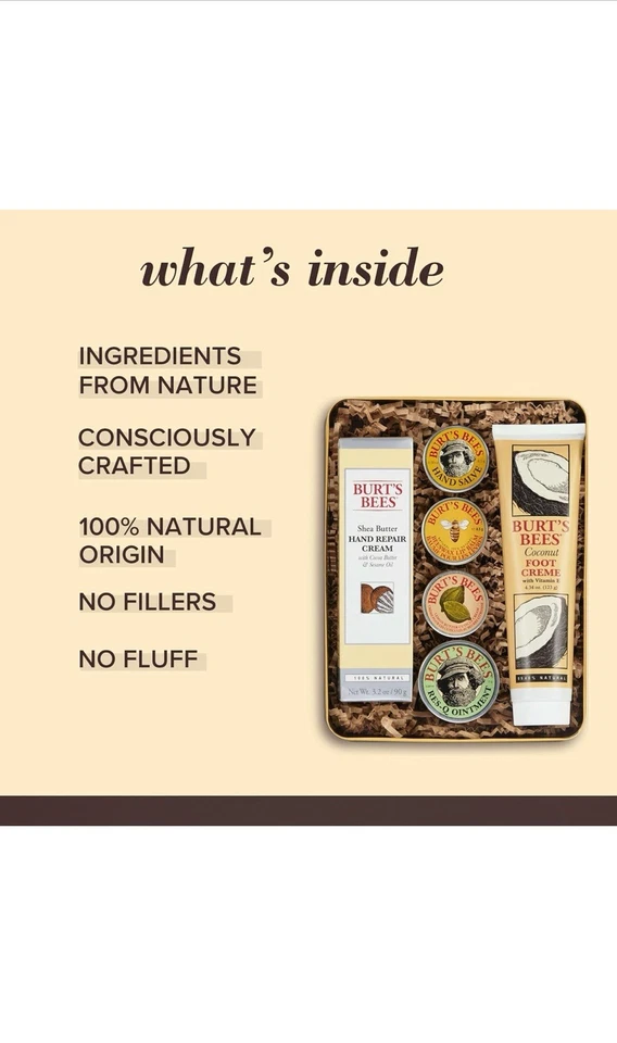 Burt'S Bees Ideas de Regalos - Juego Clásico, 6 Productos en Lata Regalo - Cuticle Cre Foto 3 de 4