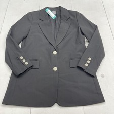 Vince Camuto Black Notch Collar Blazer Women  s Size 8 New