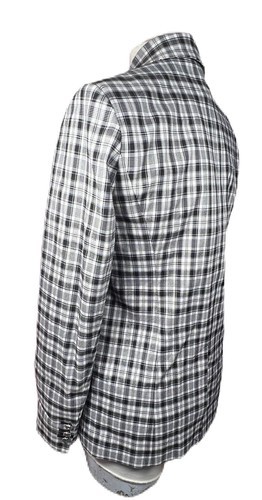 Elie Tahari Size 8 Black & White Checkered One Button Blazer Business Coat NWT - Picture 7 of 12