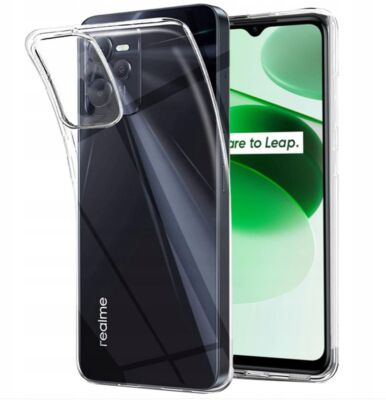 FÜR Realme C35 - ULTRA SLIM Silikonhülle Handy Etui Case Cover Tasche Klar