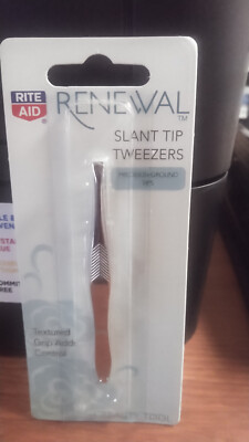 One Pair of {Rite Aid} [Renewal] Slant Tip Tweezers