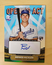 2023 Topps Big League Brewer Hicklen Opening Act RC Auto #OAAHIC Royals