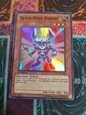 Yu-Gi-Oh! Quick-Span Knight PRC1-EN006 Super Rare 1st Edition Near Mint