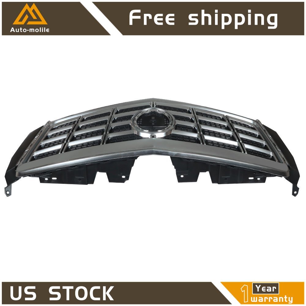 Front Upper Grille For 2013-2015 Cadillac XTS – Black With Chrome Trim – Direct Replacement – AUP3007449 - View #5