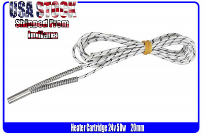 24V 50W Upgraded Ceramic Cartridge Heater Wire 1M 3D Printer For Hotend Assembly