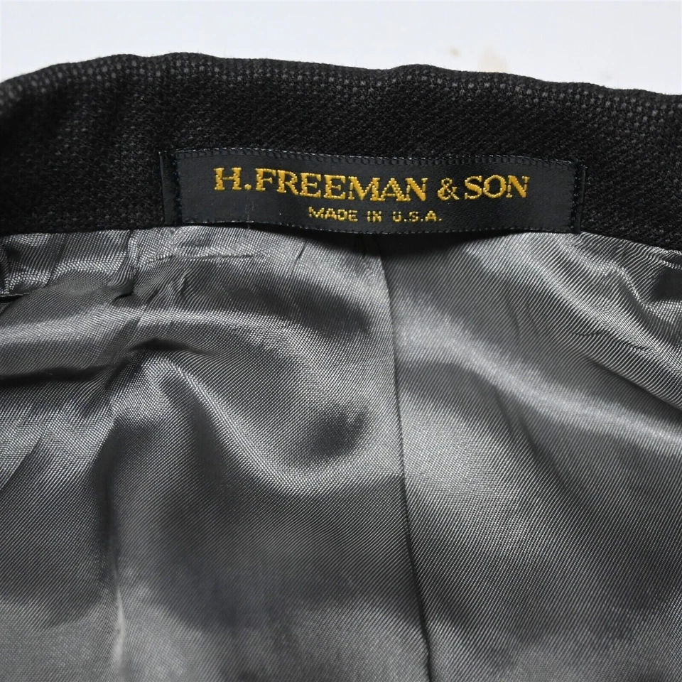 Hickey Freeman 44L 36x30 Marrón Ventana Lana Hombres Abrigo Deportivo Chaqueta Pantalones Traje Foto 4 de 4