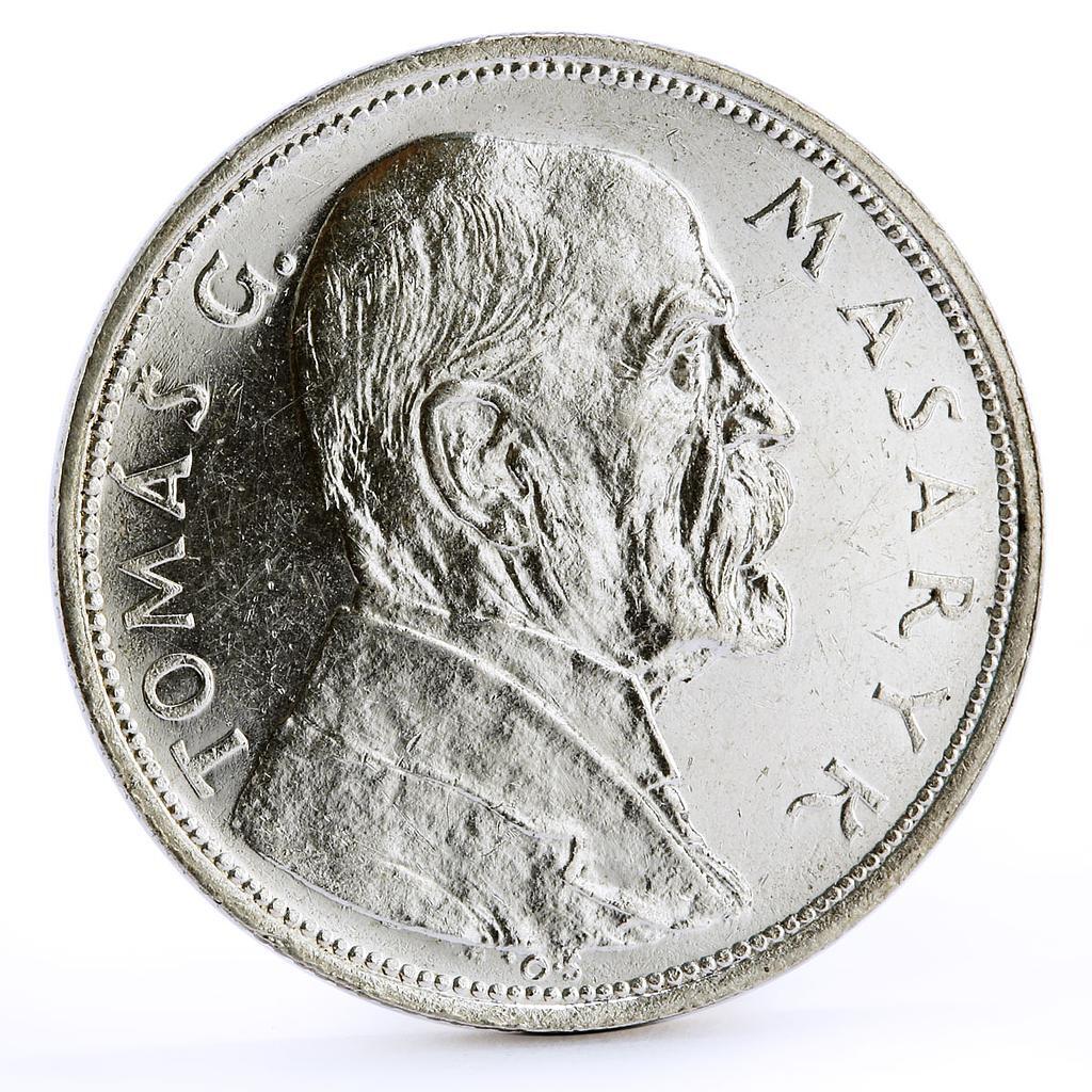 CESKA REPUBULIKA KC10  Czechoslovakia 10 korun Jubilee of Independence Tomas Masaryk