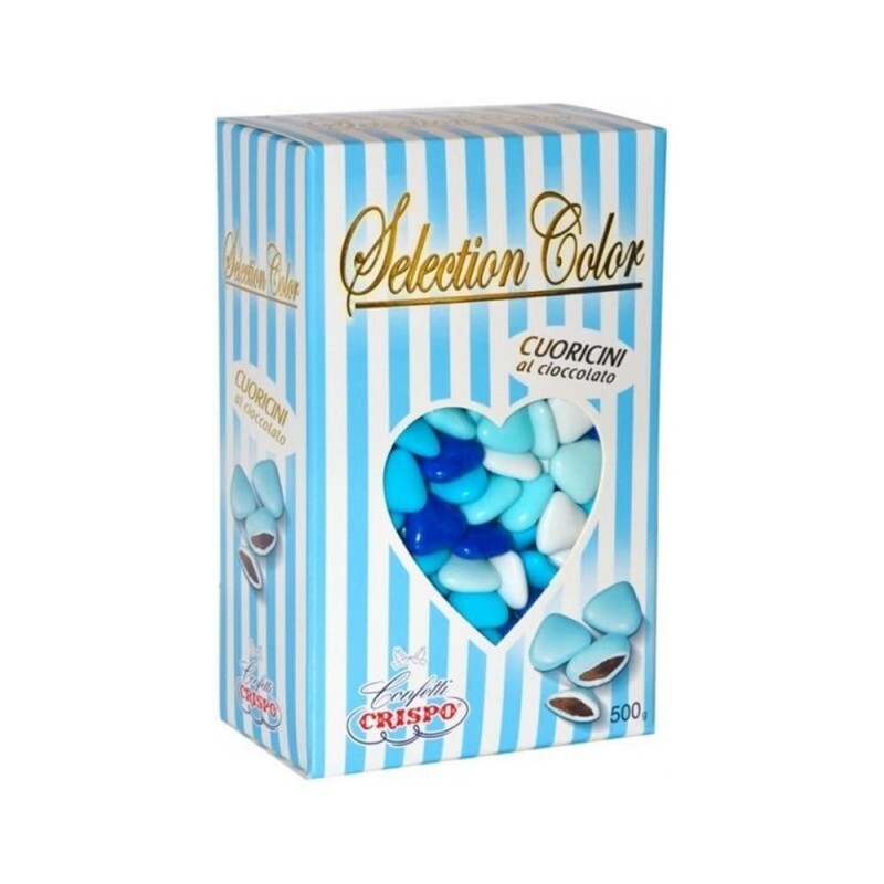 CRISPO CONFETTI SELECTION COLOR CUORICINI MIGNON CELESTE 500 GR.