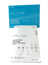 Sony PSP Playstation Portable Instruction Manual Quick Ref Guide Only 2005