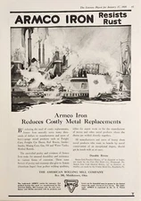 1920 Print Ad Armco Iron Durable Rivets American Rolling Mill Co Middletown,Ohio
