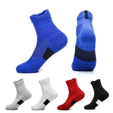 1 Pair Men Thermal Sports Socks Cotton Cycling Basketball Running Winter Hiking