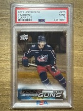 2022 UPPER DECK TIM BERNI CLEAR CUT YOUNG GUNS #720 PSA MINT 9