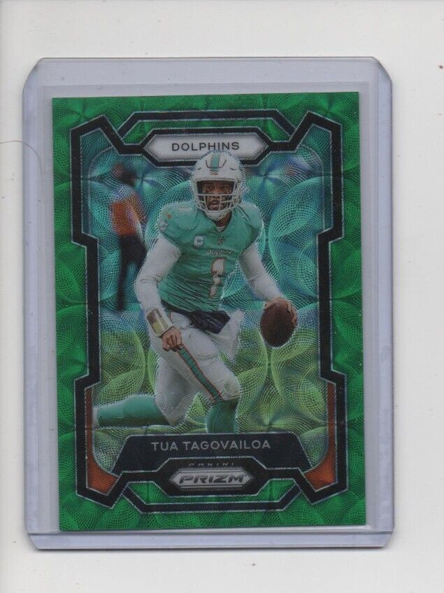 TUA TAGOVAILOA 2023 PANINI PRIZM GREEN SCOPE PRIZM /75 #190 MIAMI DOLPHINS
