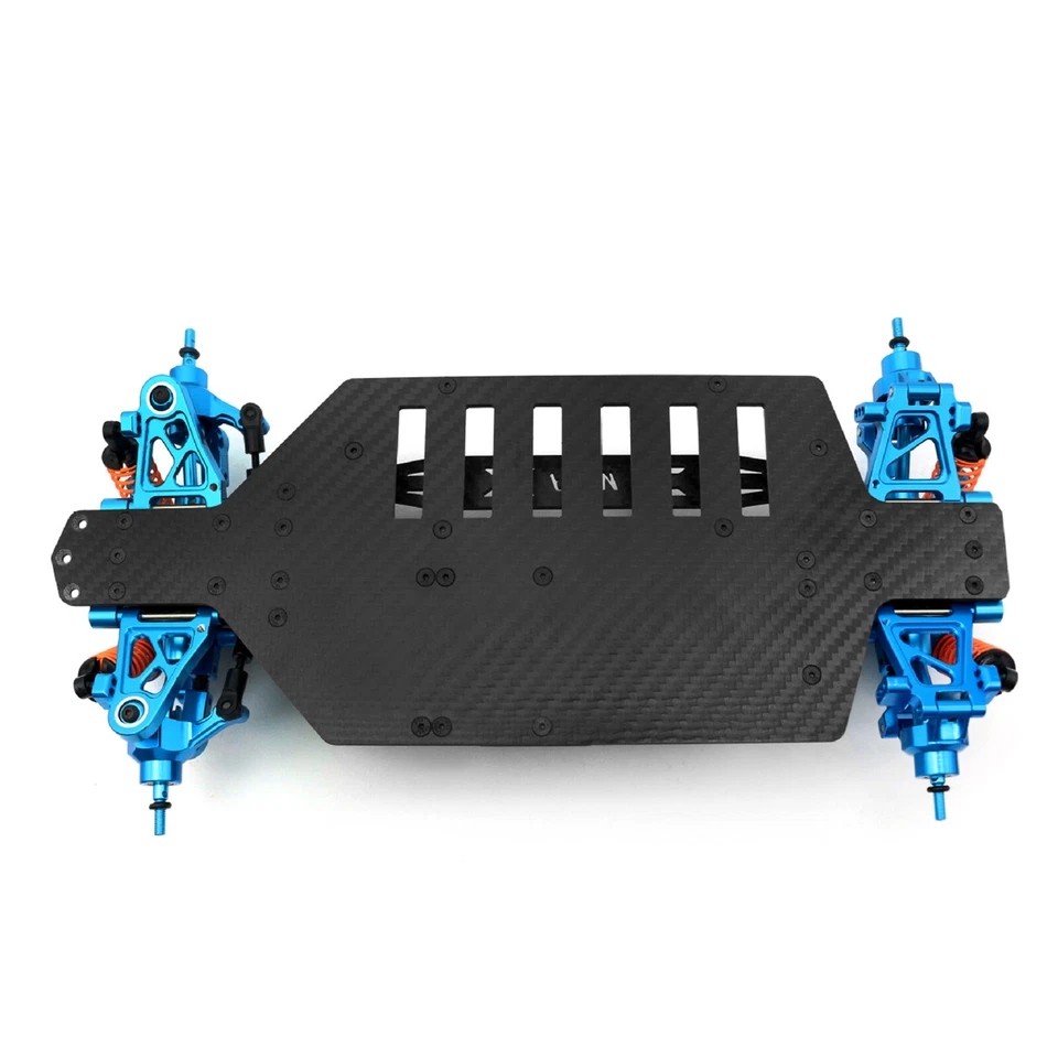 1/10 Alloy Upgrade RC Chassis For Tamiya TT02 Frame Kit Shaft Drive Touring Car - Image 4 of 4